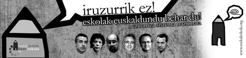 Iruzurrik ez! Eskolak euskaldundu behar du!
